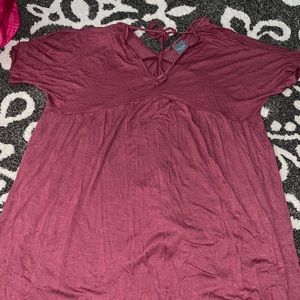 pink olivia rae babydoll dress